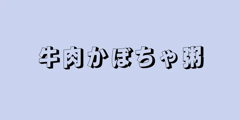 牛肉かぼちゃ粥