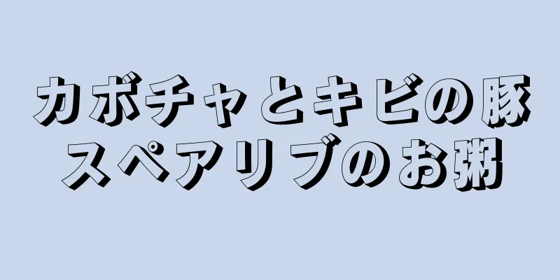 カボチャとキビの豚スペアリブのお粥