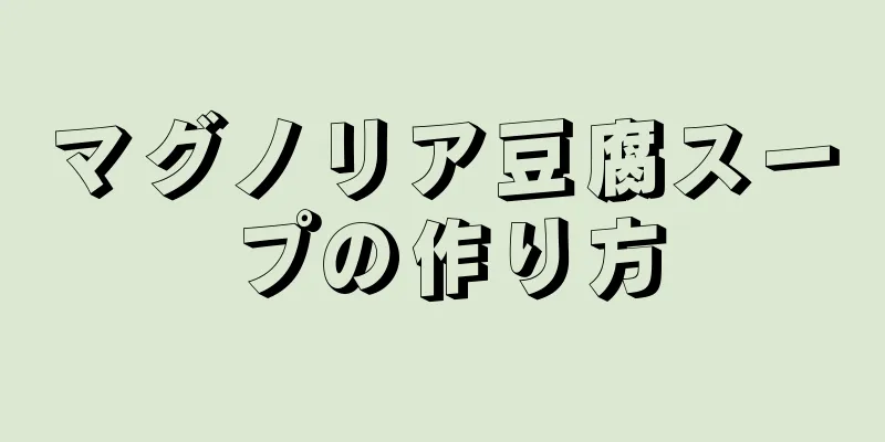 マグノリア豆腐スープの作り方