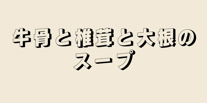 牛骨と椎茸と大根のスープ