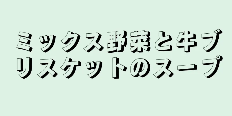 ミックス野菜と牛ブリスケットのスープ