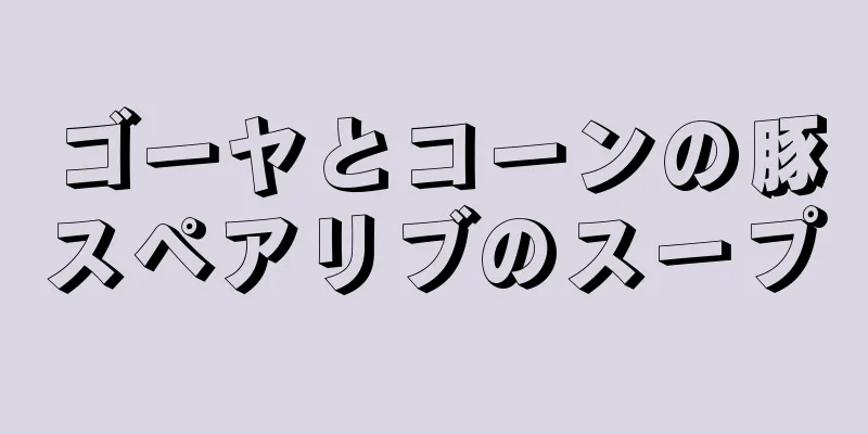 ゴーヤとコーンの豚スペアリブのスープ