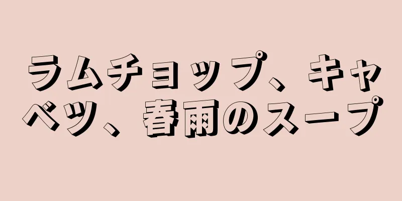 ラムチョップ、キャベツ、春雨のスープ