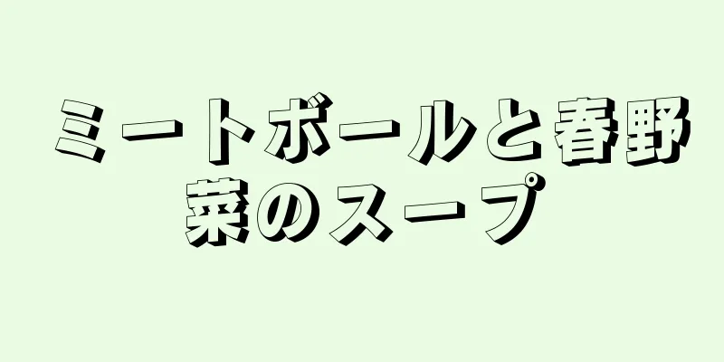 ミートボールと春野菜のスープ