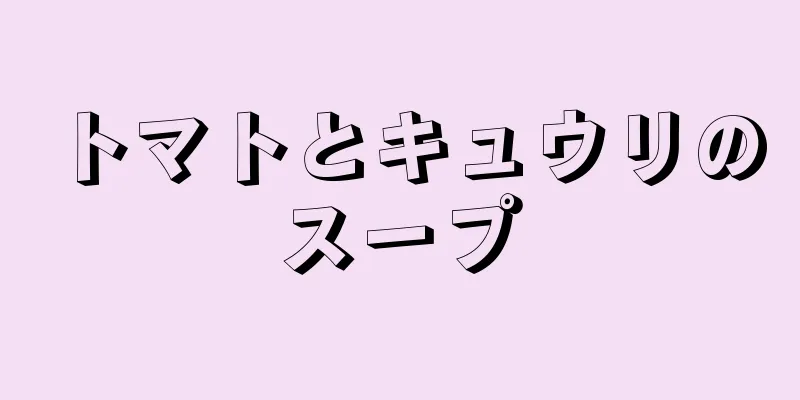 トマトとキュウリのスープ