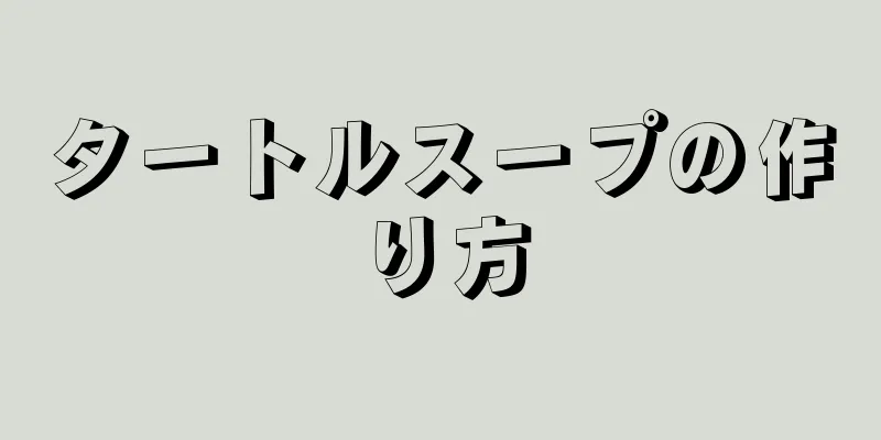 タートルスープの作り方