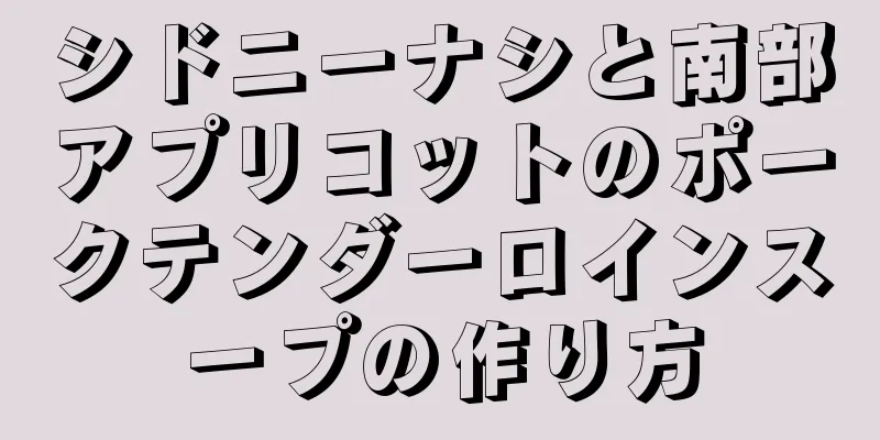 シドニーナシと南部アプリコットのポークテンダーロインスープの作り方