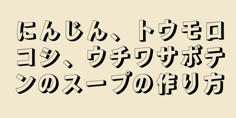 にんじん、トウモロコシ、ウチワサボテンのスープの作り方