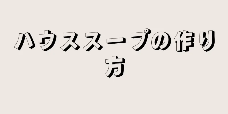 ハウススープの作り方