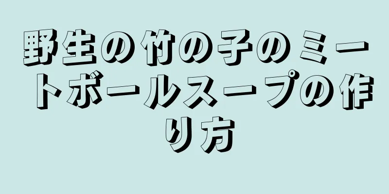 野生の竹の子のミートボールスープの作り方