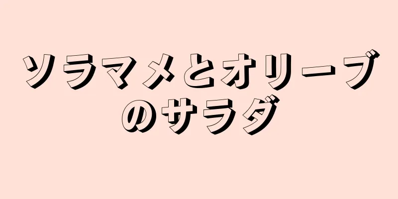 ソラマメとオリーブのサラダ