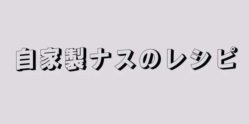 自家製ナスのレシピ