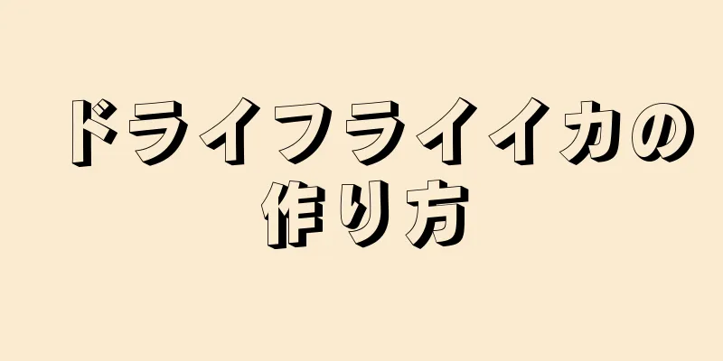 ドライフライイカの作り方