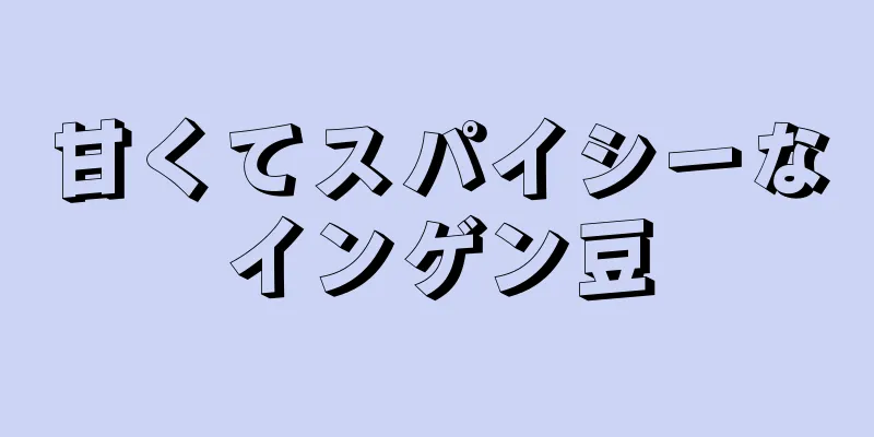 甘くてスパイシーなインゲン豆