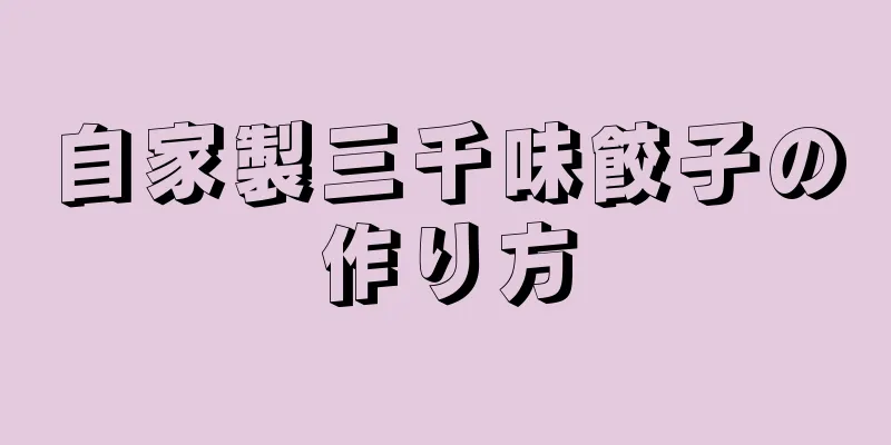 自家製三千味餃子の作り方