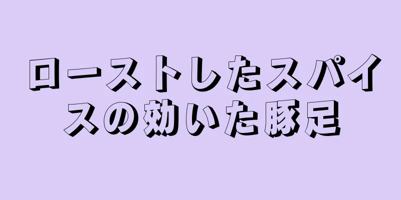 ローストしたスパイスの効いた豚足