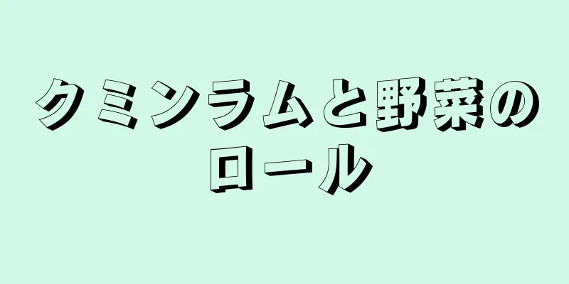 クミンラムと野菜のロール