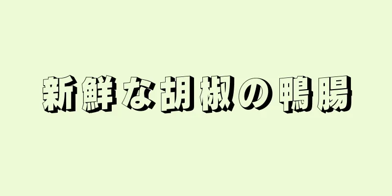 新鮮な胡椒の鴨腸