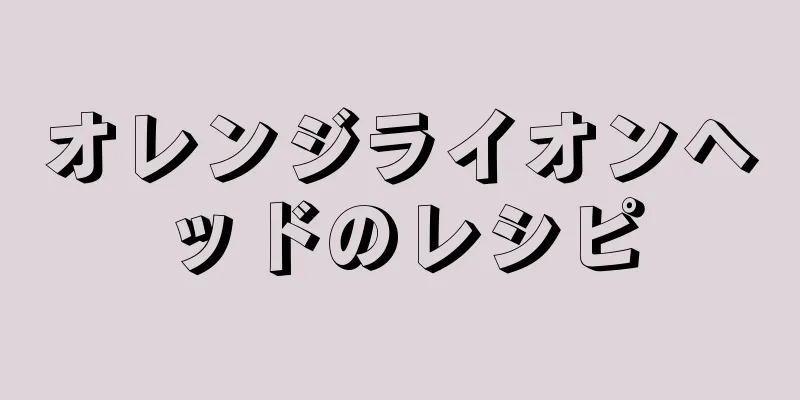 オレンジライオンヘッドのレシピ