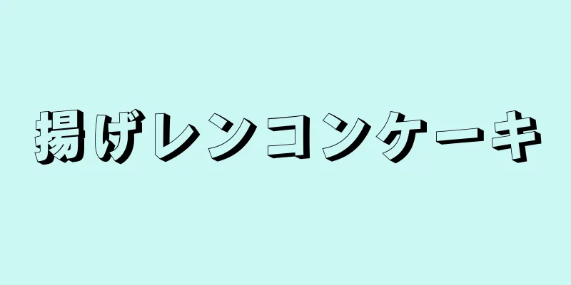 揚げレンコンケーキ