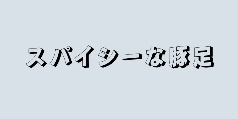 スパイシーな豚足