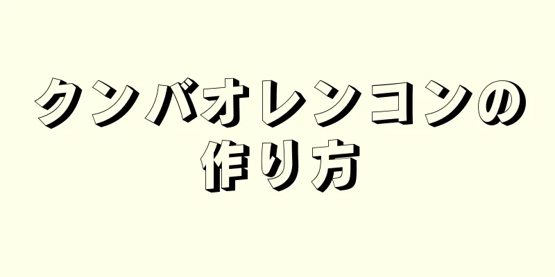 クンバオレンコンの作り方