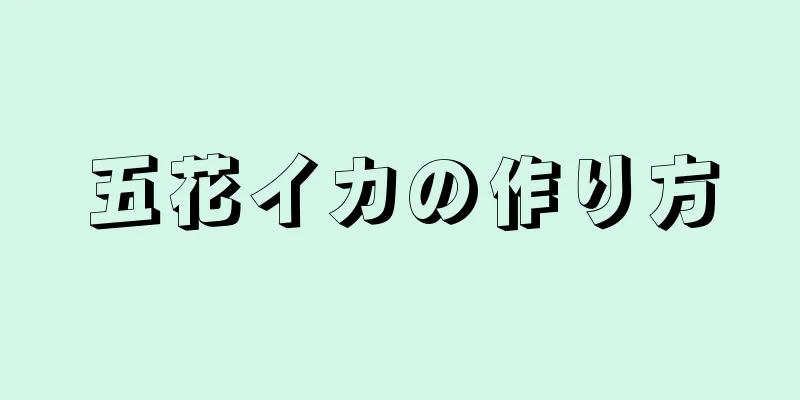 五花イカの作り方