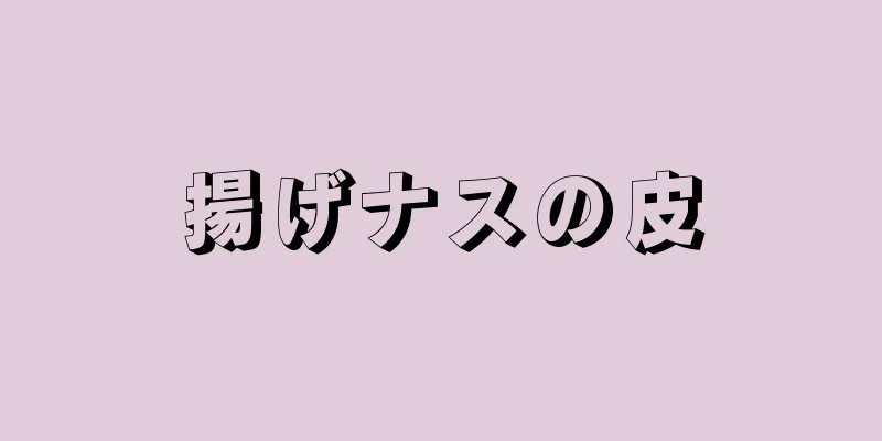 揚げナスの皮