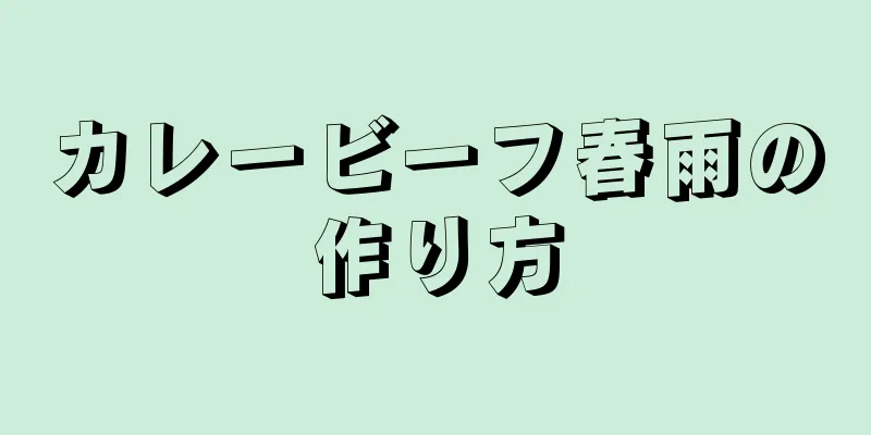 カレービーフ春雨の作り方