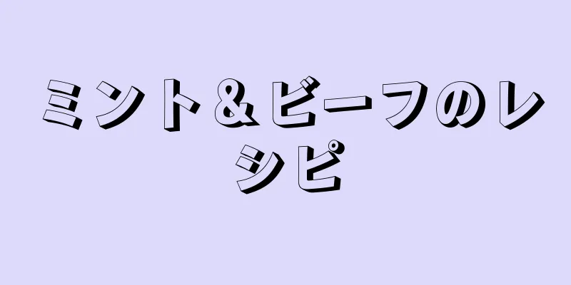 ミント＆ビーフのレシピ