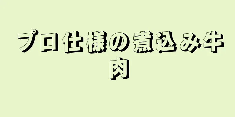 プロ仕様の煮込み牛肉