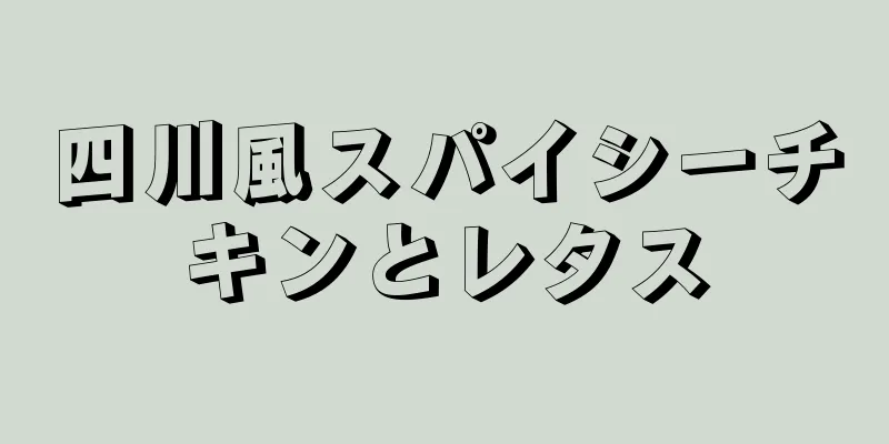 四川風スパイシーチキンとレタス