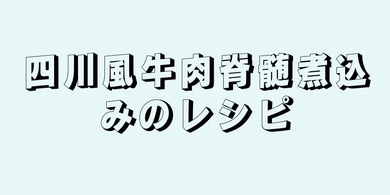 四川風牛肉脊髄煮込みのレシピ