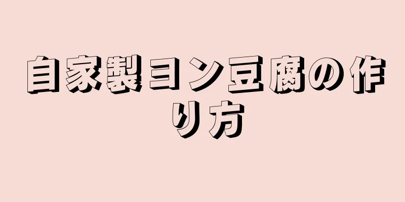 自家製ヨン豆腐の作り方