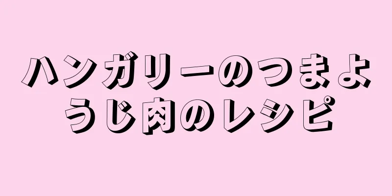 ハンガリーのつまようじ肉のレシピ