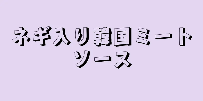 ネギ入り韓国ミートソース