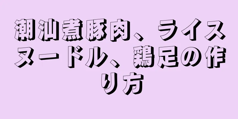 潮汕煮豚肉、ライスヌードル、鶏足の作り方