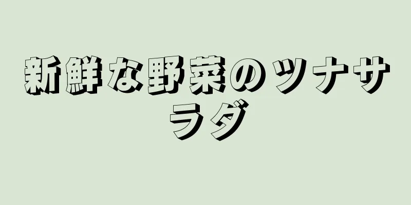 新鮮な野菜のツナサラダ