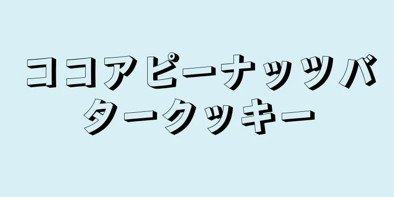 ココアピーナッツバタークッキー