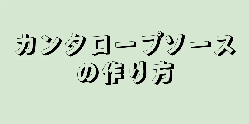 カンタロープソースの作り方