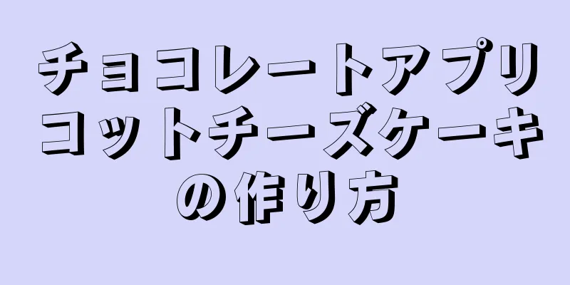 チョコレートアプリコットチーズケーキの作り方