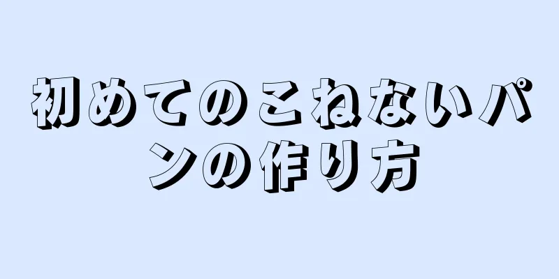 初めてのこねないパンの作り方