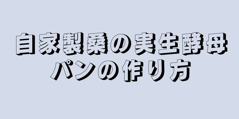 自家製桑の実生酵母パンの作り方