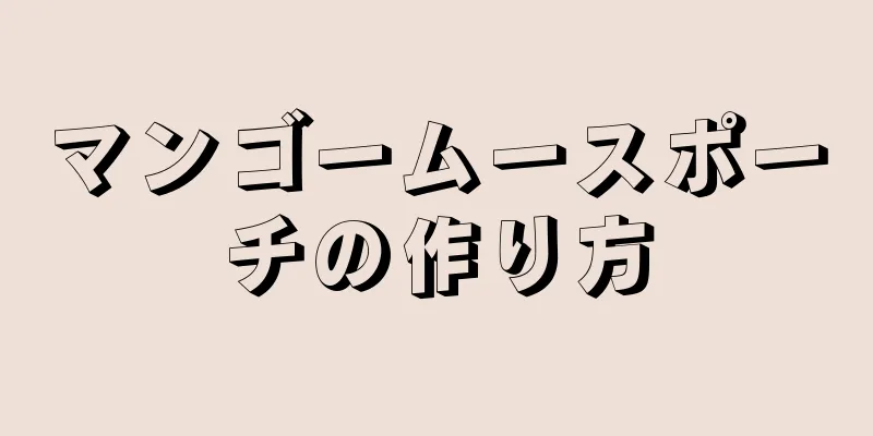 マンゴームースポーチの作り方