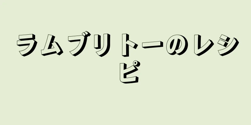 ラムブリトーのレシピ