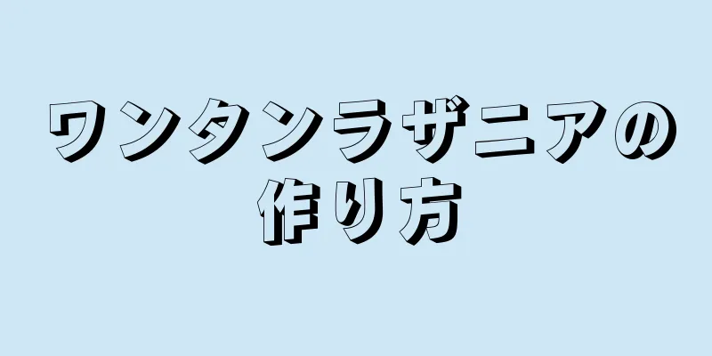 ワンタンラザニアの作り方