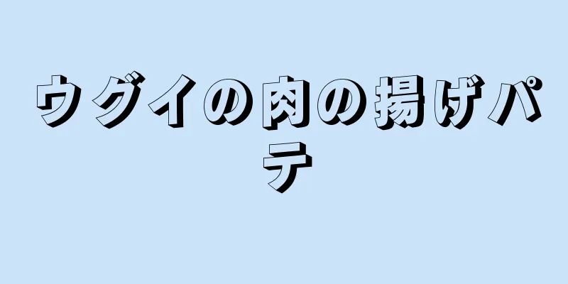 ウグイの肉の揚げパテ