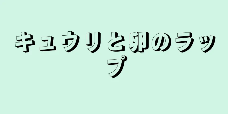 キュウリと卵のラップ