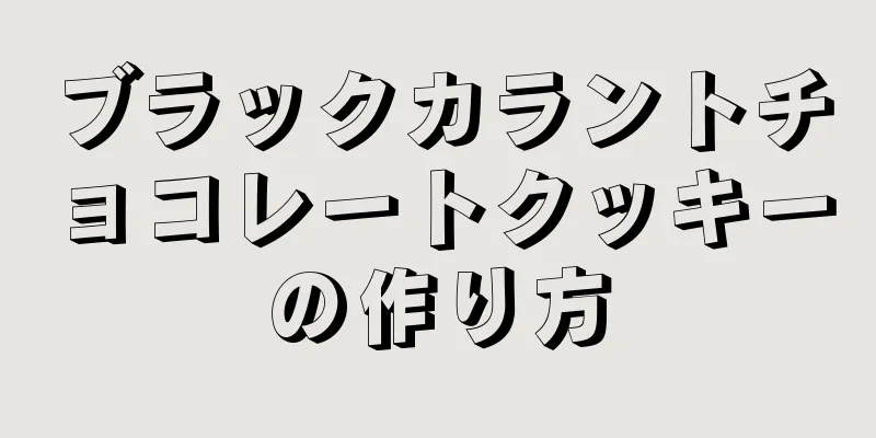 ブラックカラントチョコレートクッキーの作り方