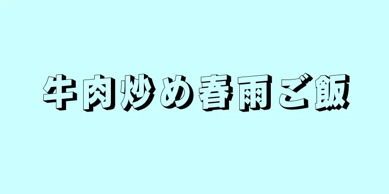 牛肉炒め春雨ご飯